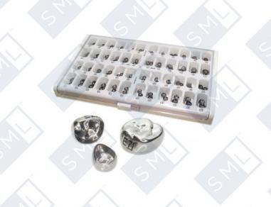 SML Stainless Steel Pedo Crowns